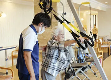 専属看護師・<br/>機能訓練指導員が常駐